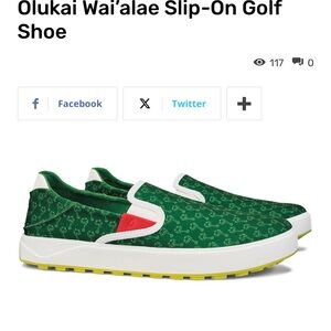 OLUKAI WAI‘ALAE SLIP ON IN AZALEA GOLF shoes size 10.5